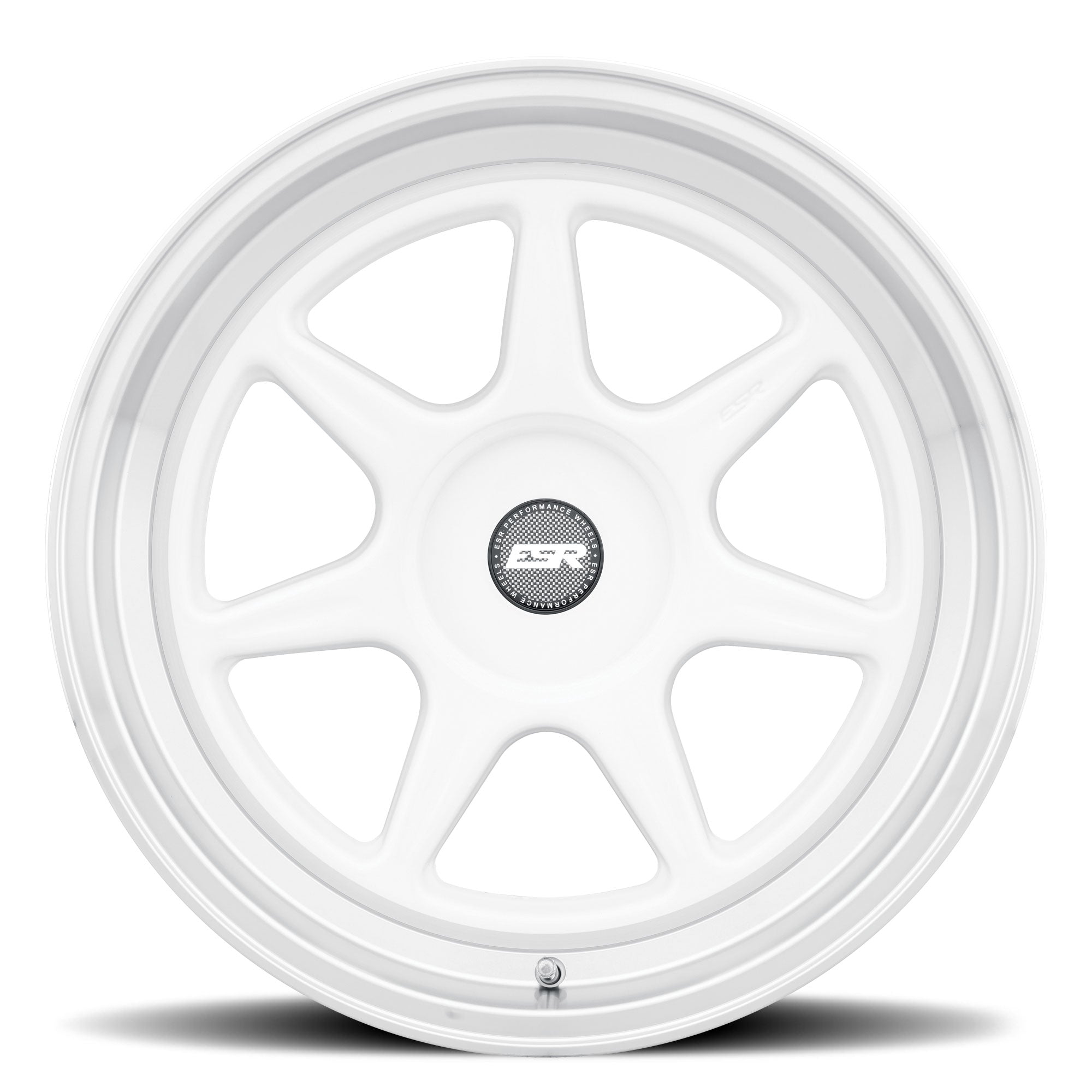 CR7 Gloss White- 18x10.5 +22 5x114.3 72.6
