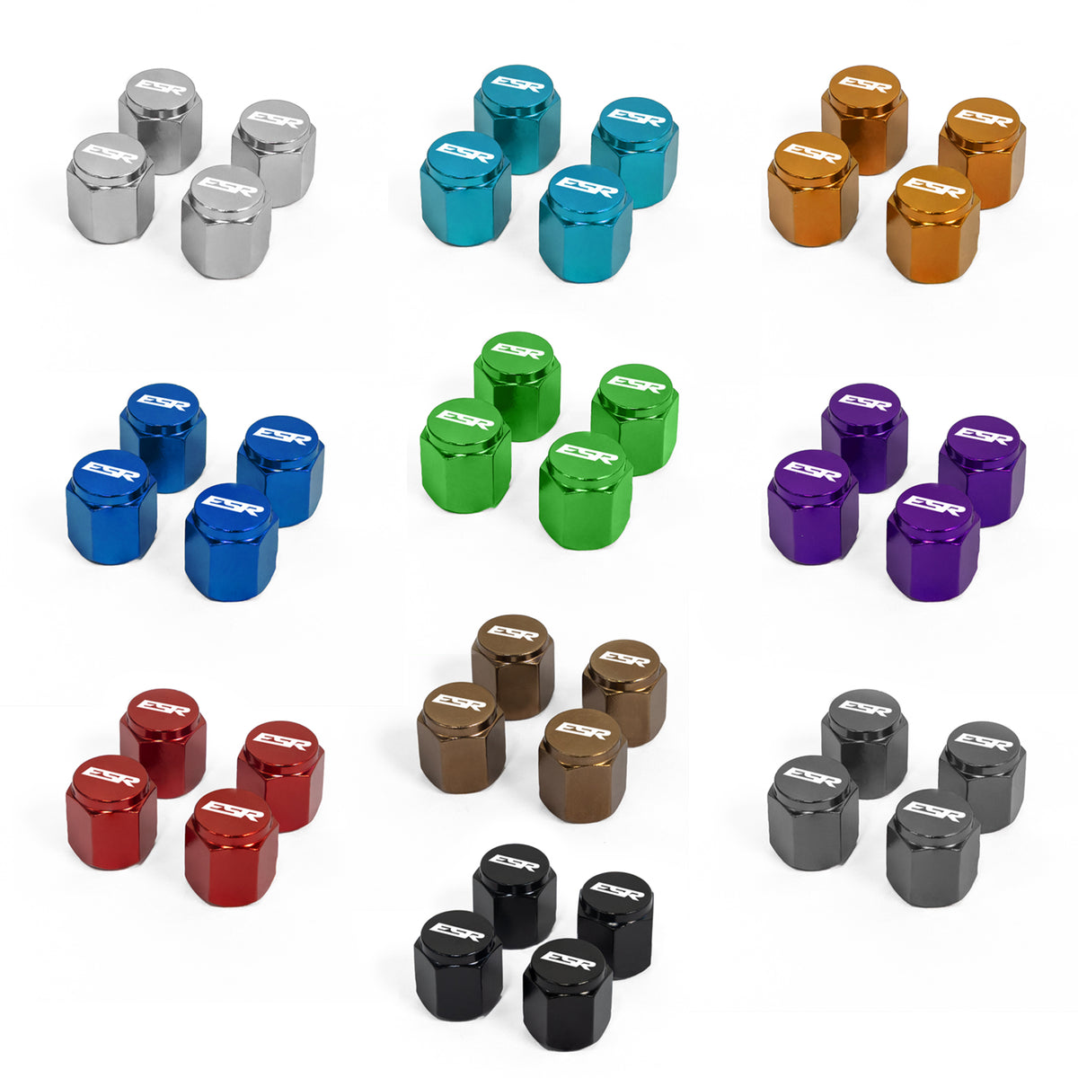 ESR Performance Valve Stem Caps sold as set