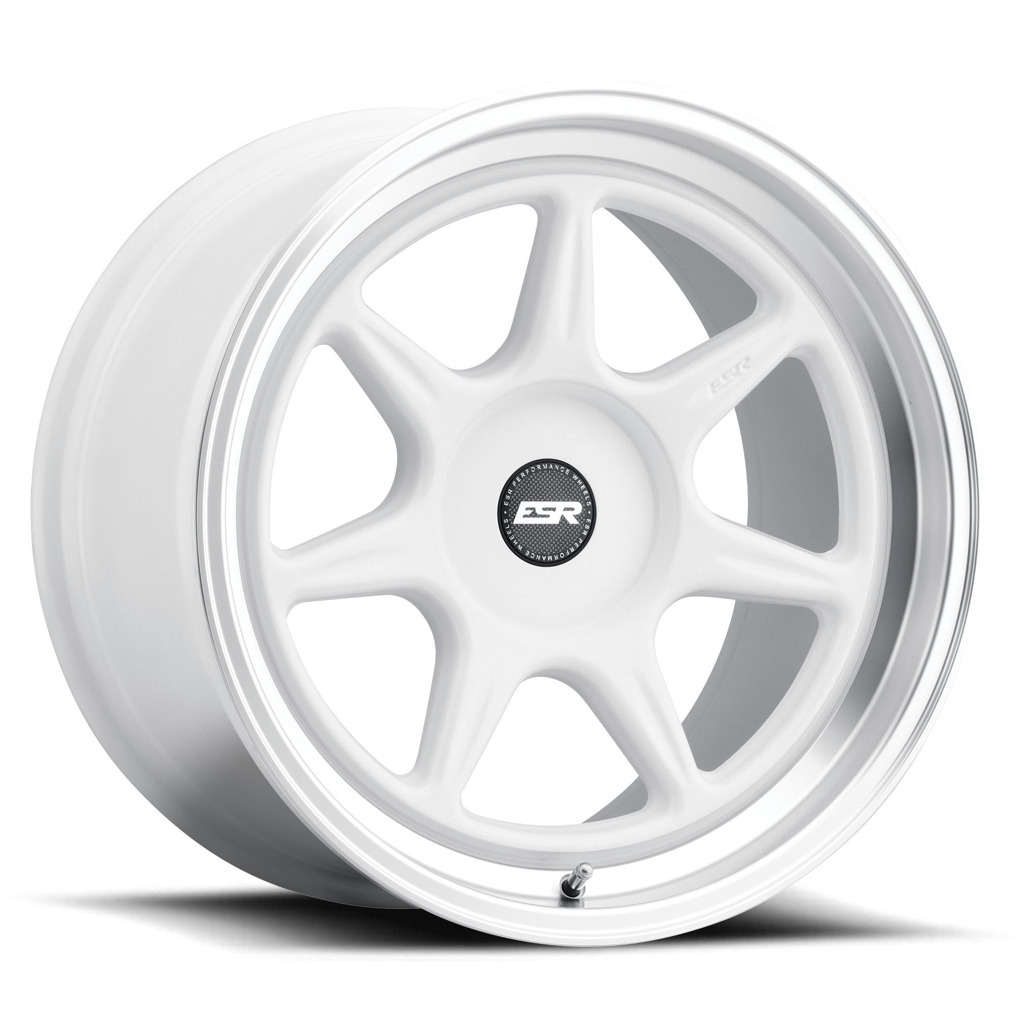 CR7 Gloss White- 18x10.5 +22 5x114.3 72.6