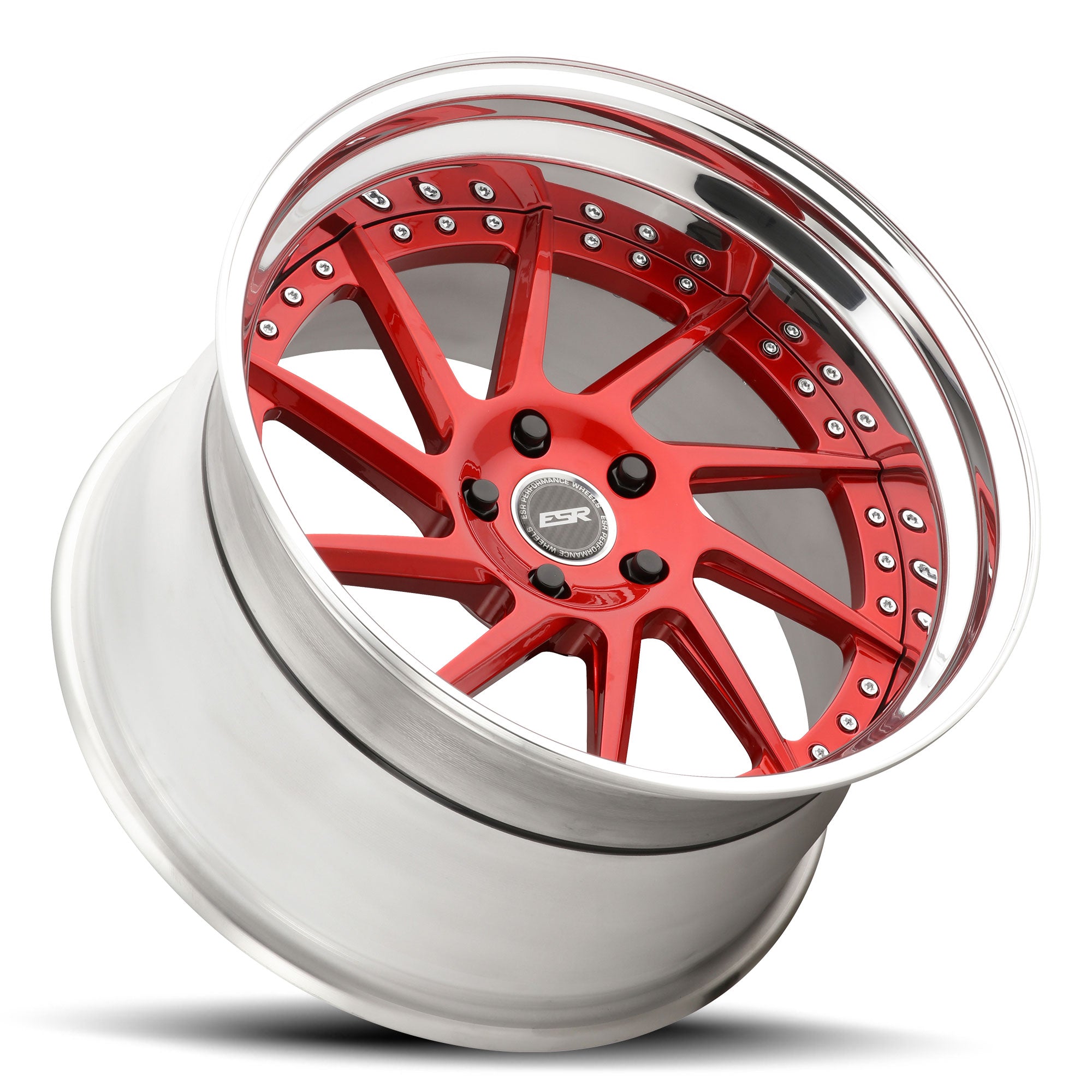 Red Esr Rims ES10 – esrwheels.com